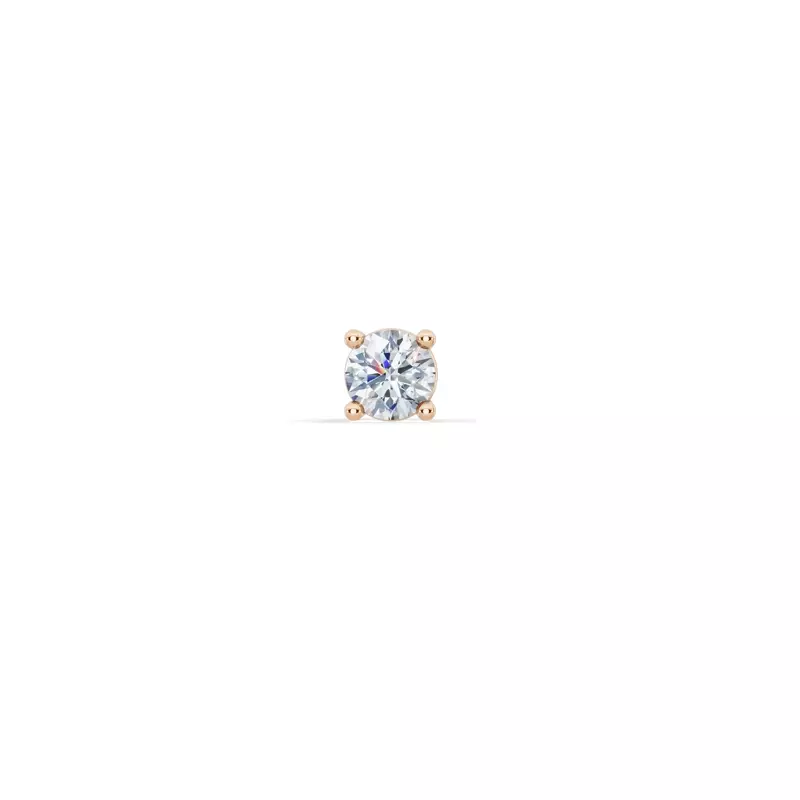 Single Lab Diamond Stud Earring (1/8ct)
