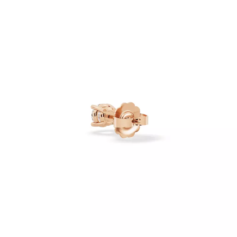 14K Rose Gold Single Lab Diamond Stud Earring (1/8ct)