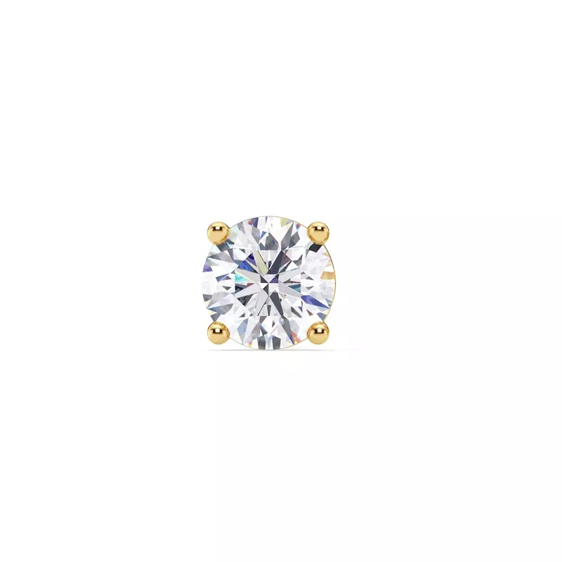 Single Lab Diamond Stud Earring (2.5ct)