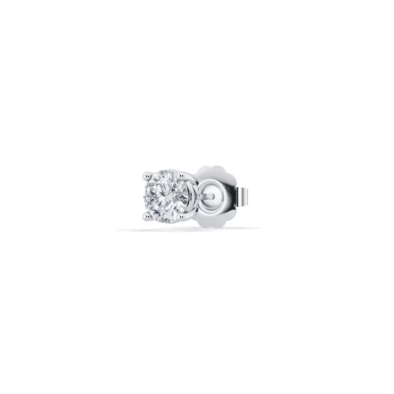 Platinum Single Lab Diamond Stud Earring (3/8ct)