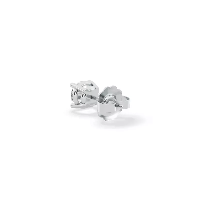Platinum Single Lab Diamond Stud Earring (1/2ct)