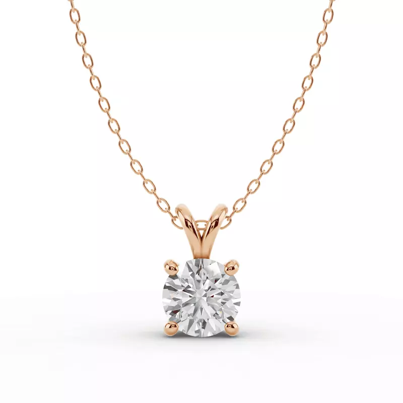 Split Bail Lab Diamond Solitaire Necklace (2.00 ct.)
