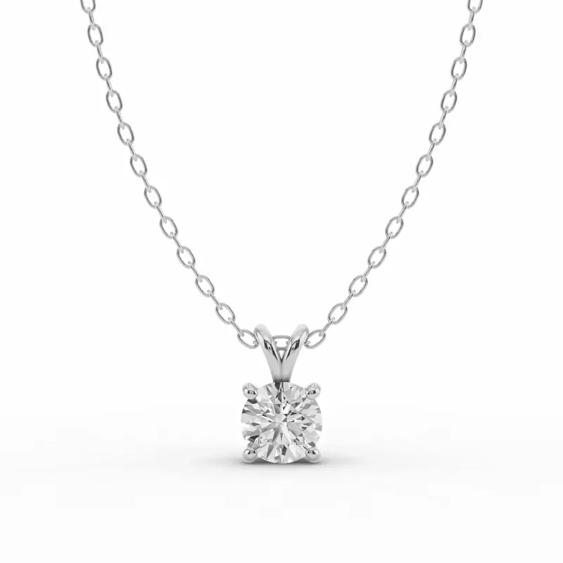 Split Bail Lab Diamond Solitaire Necklace (¾ ct.)
