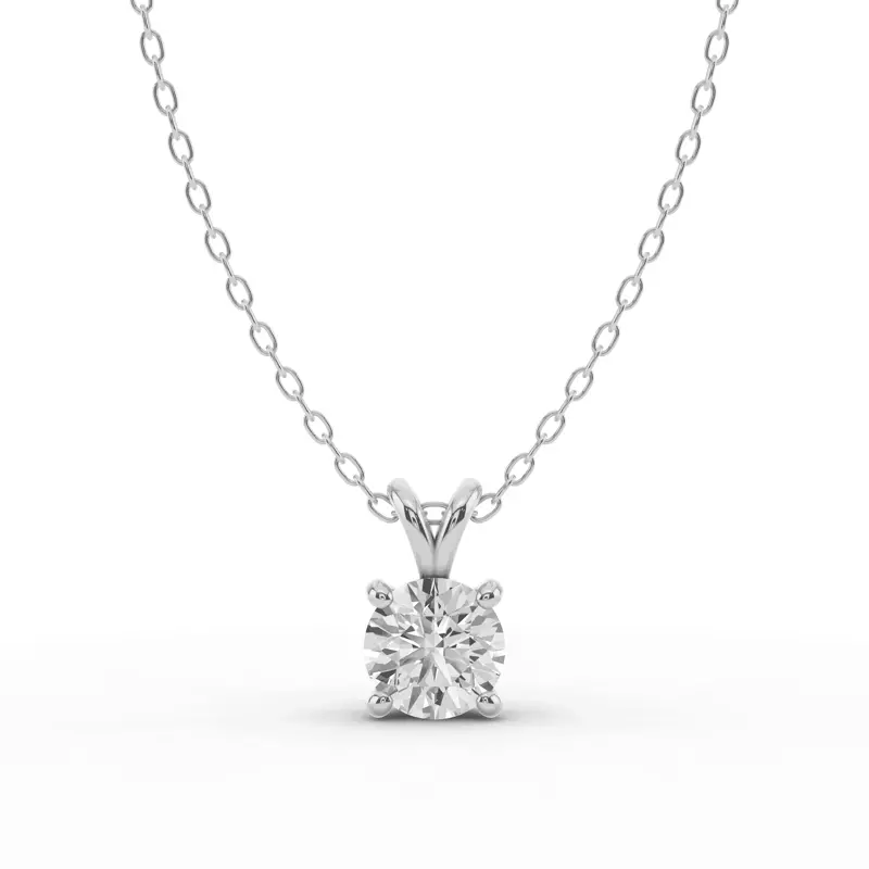 Split Bail Lab Diamond Solitaire Necklace (1.00 ct.)