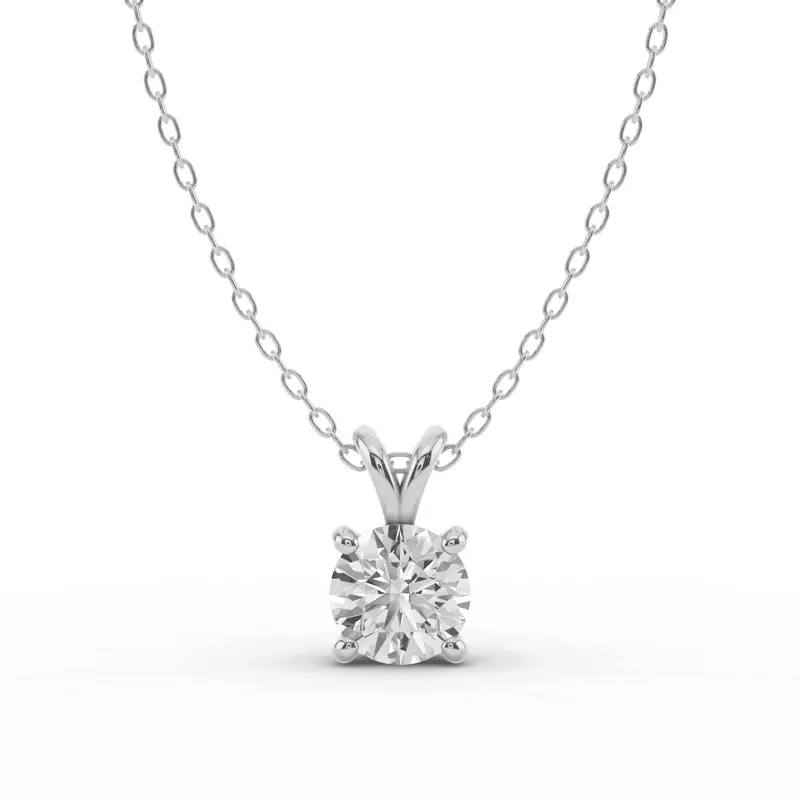Split Bail Lab Diamond Solitaire Necklace (1.50 ct.)