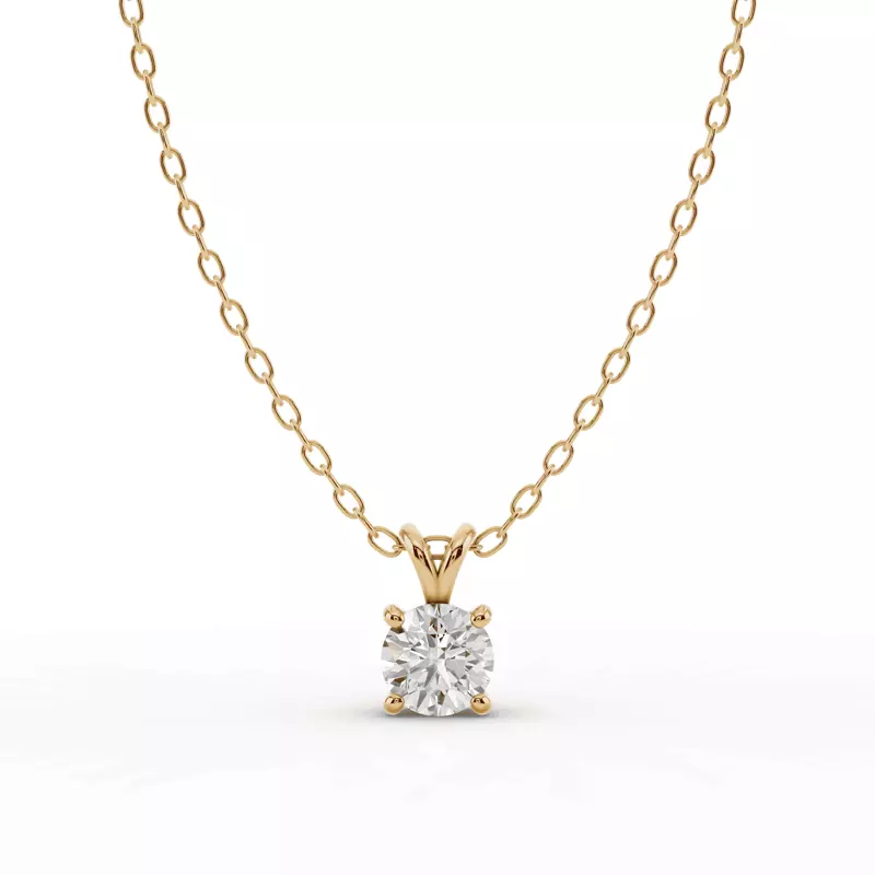 Split Bail Lab Diamond Solitaire Necklace (½ ct.)