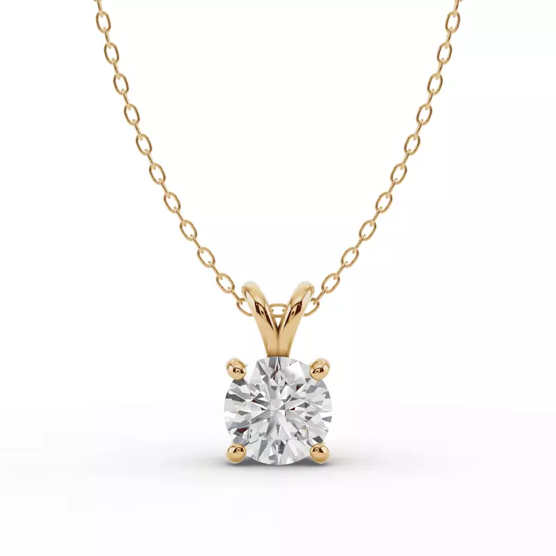 Split Bail Lab Diamond Solitaire Necklace (2.00 ct.)