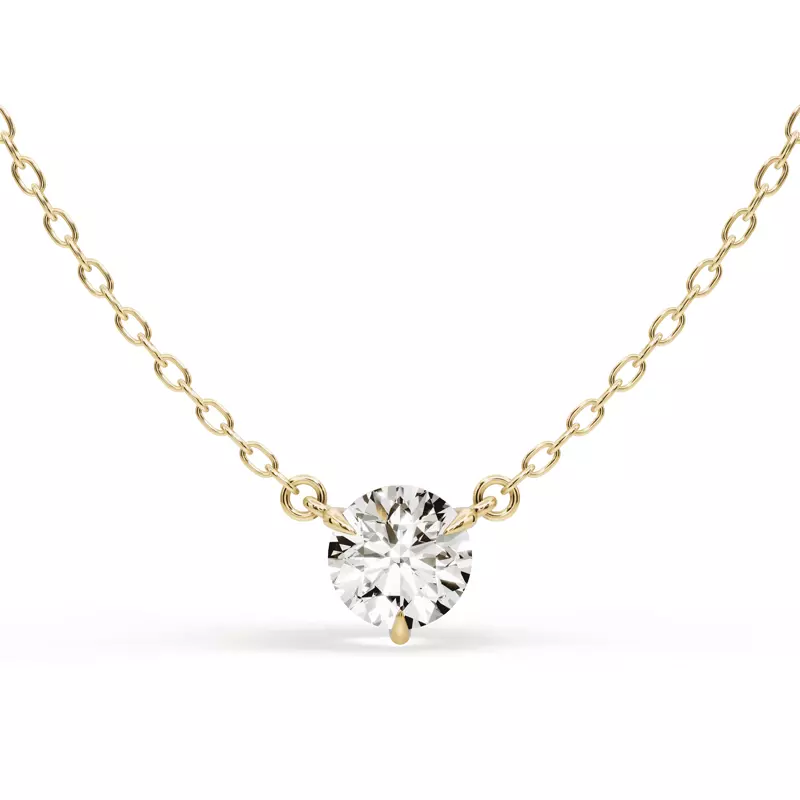 3-Prong Lab Diamond Solitaire Pendant (3/4 ct.)