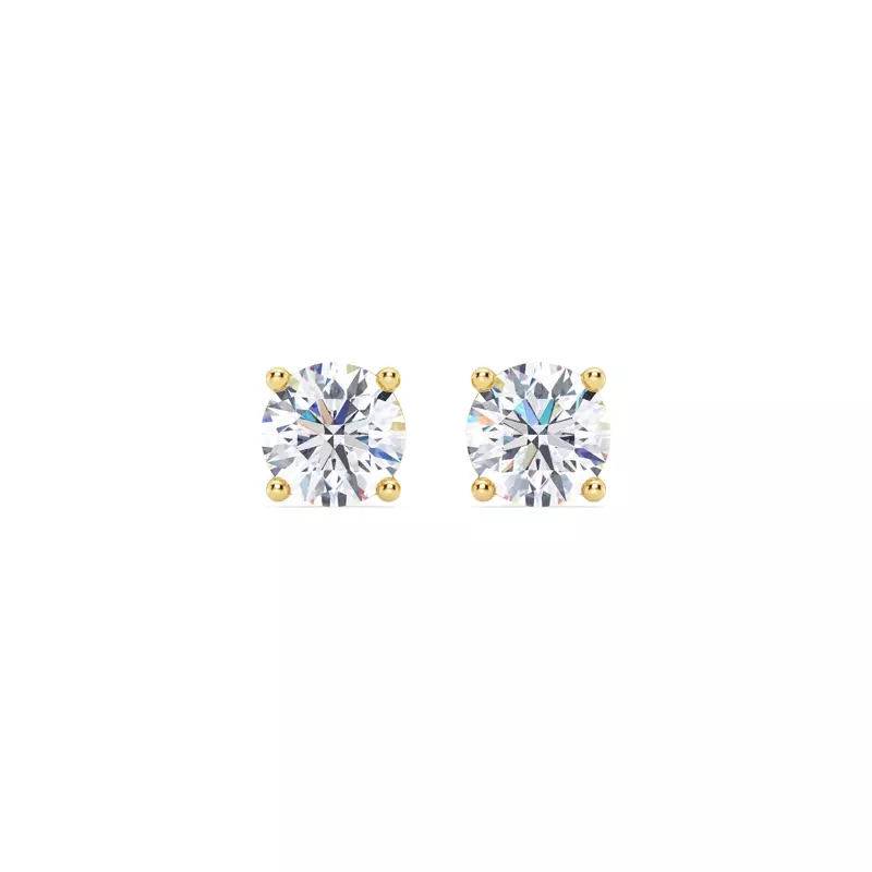 14K Yellow Gold Lab Diamond Stud Screw-Back Earrings (1.50 ct. tw.)