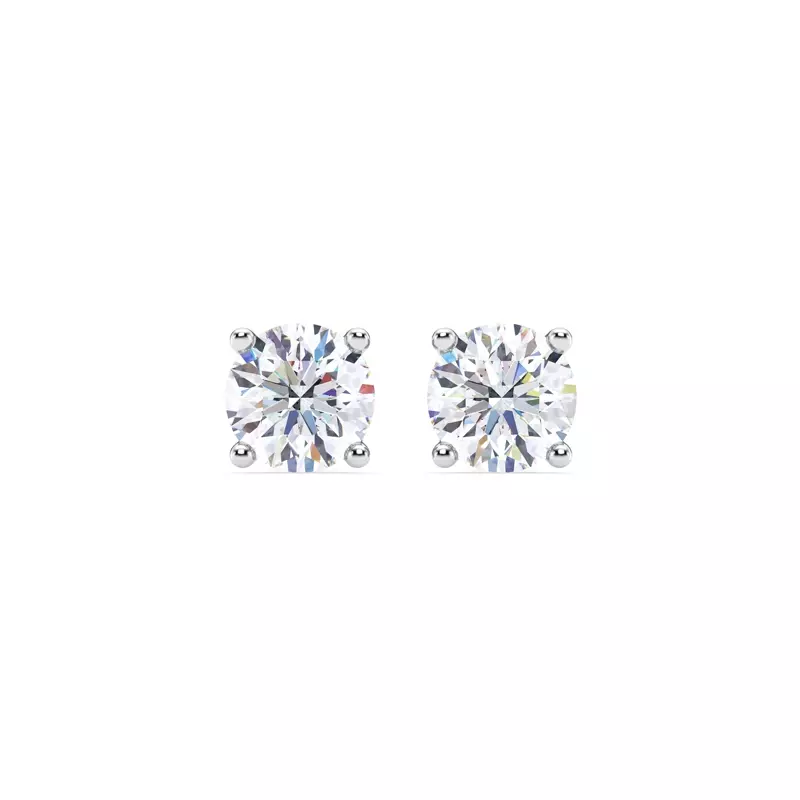 Platinum Lab Diamond Stud Screw-Back Earrings (2.00 ct. tw.)