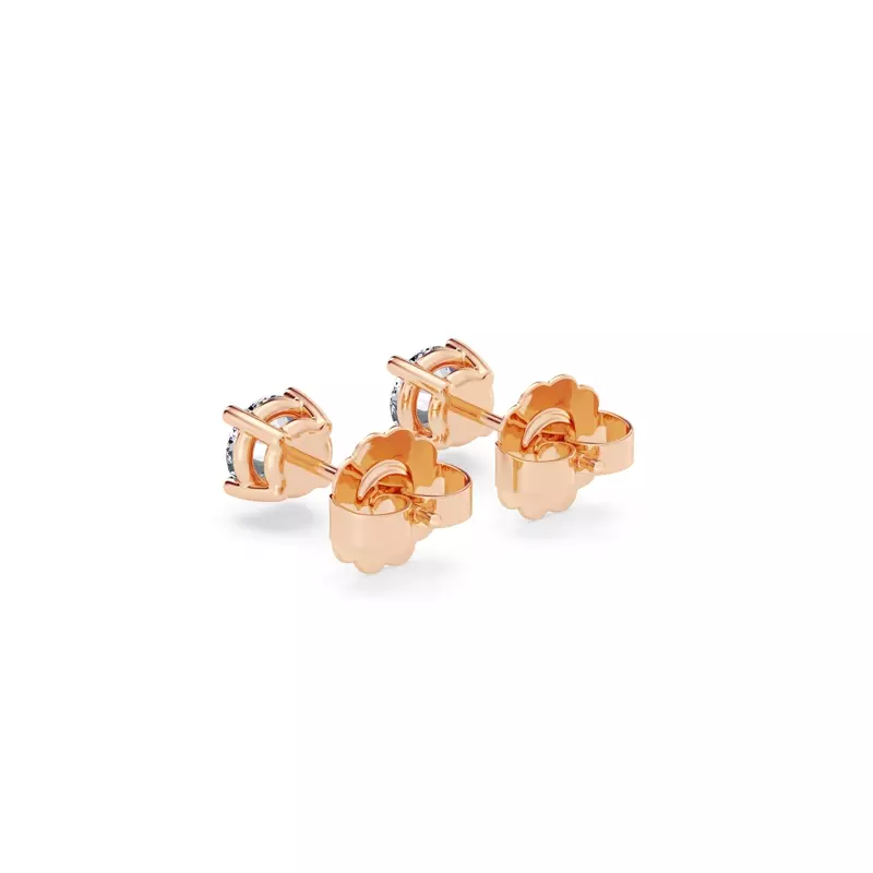 14K Rose Gold Lab Diamond Stud Earrings (1/2 ct. tw.)