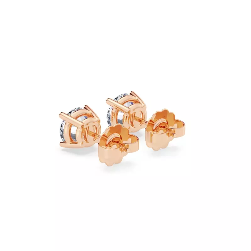 14K Rose Gold Lab Diamond Stud Earrings (1 1/2 ct. tw.)