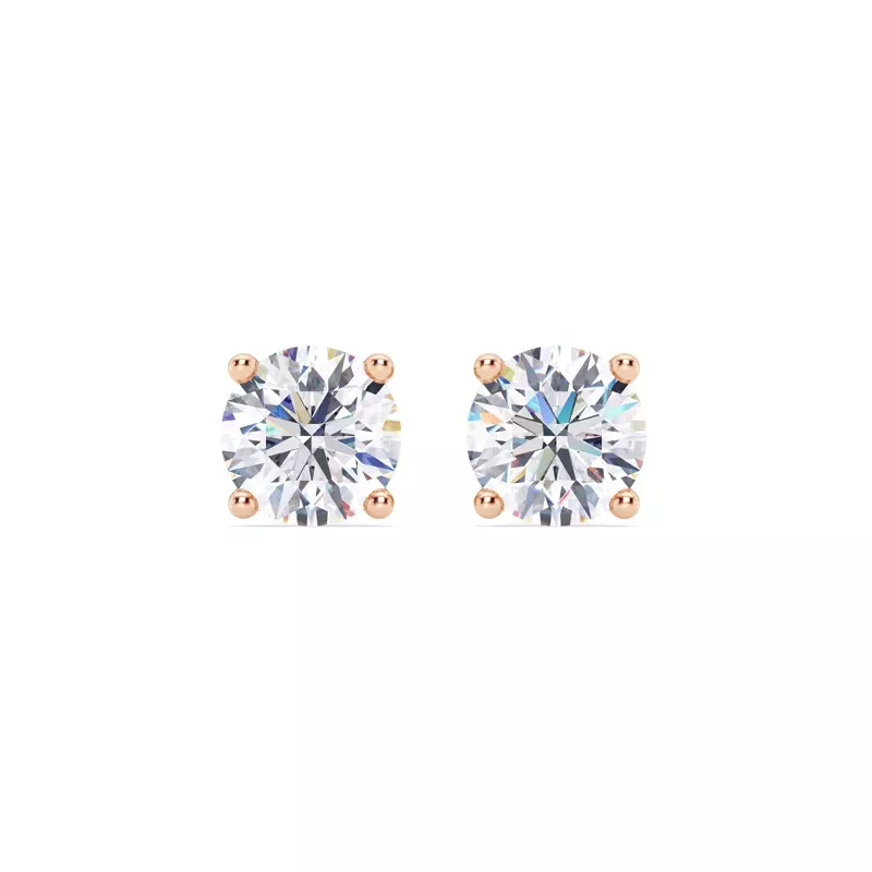 14K Rose Gold Lab Diamond Stud Earrings (3 ct. tw.)