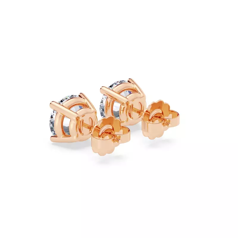 14K Rose Gold Lab Diamond Stud Earrings (3 ct. tw.)
