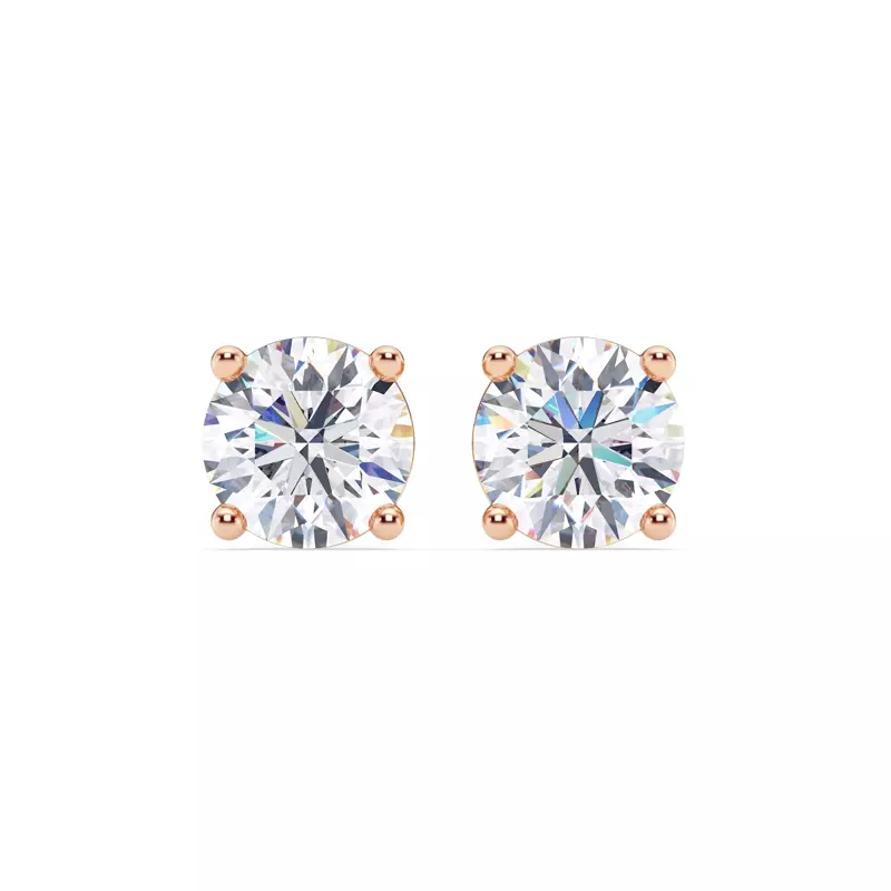 14K Rose Gold Lab Diamond Stud Earrings (6 ct. tw.)