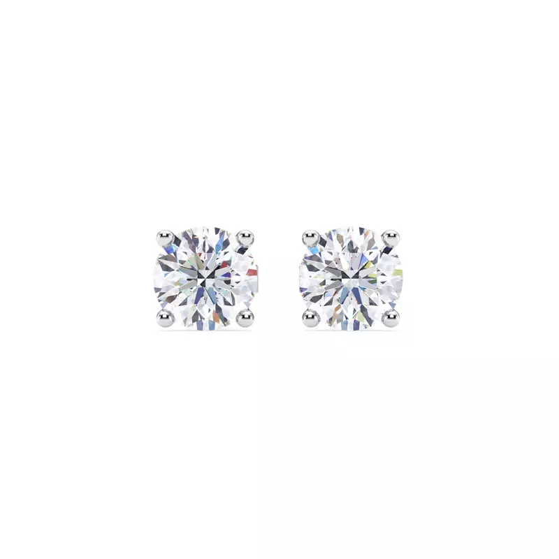 14K White Gold Lab Diamond Stud Earrings (2 ct. tw.)