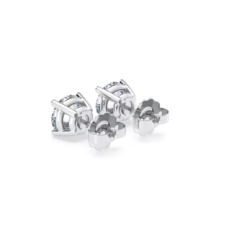 14K White Gold Lab Diamond Stud Earrings (2 ct. tw.)