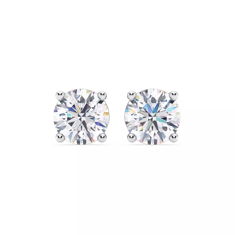 14K White Gold Lab Diamond Stud Earrings (6 ct. tw.)