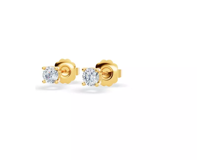 14K Yellow Gold Lab Diamond Stud Earrings (1/4 ct. tw.)