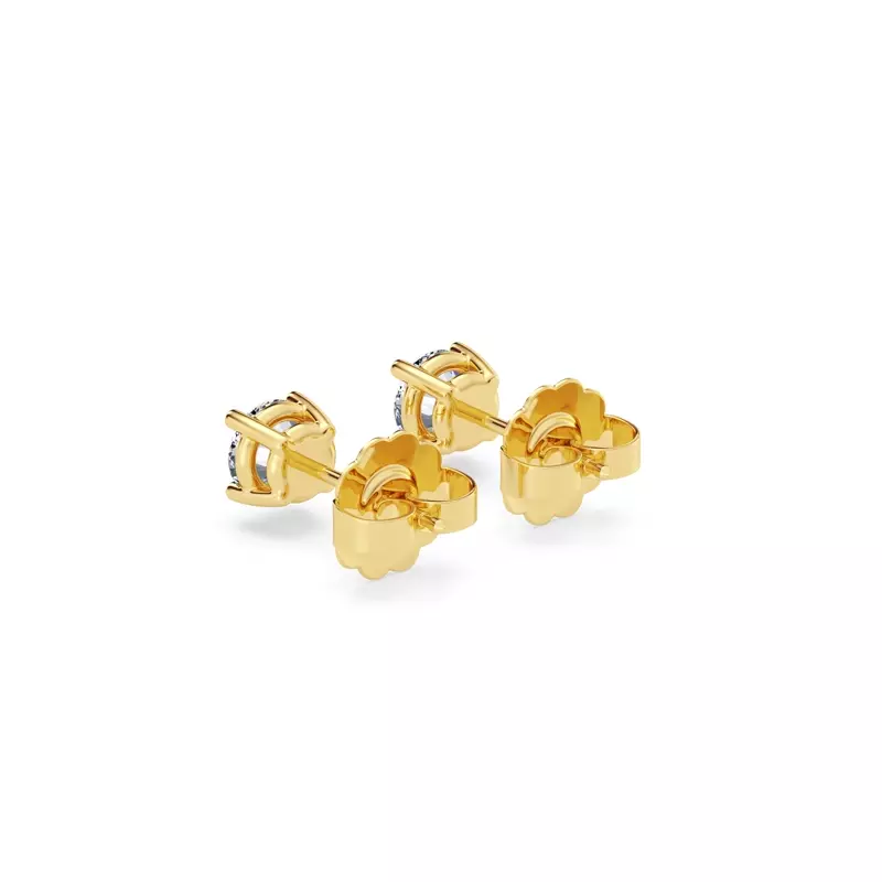 14K Yellow Gold Lab Diamond Stud Earrings (1/2 ct. tw.)