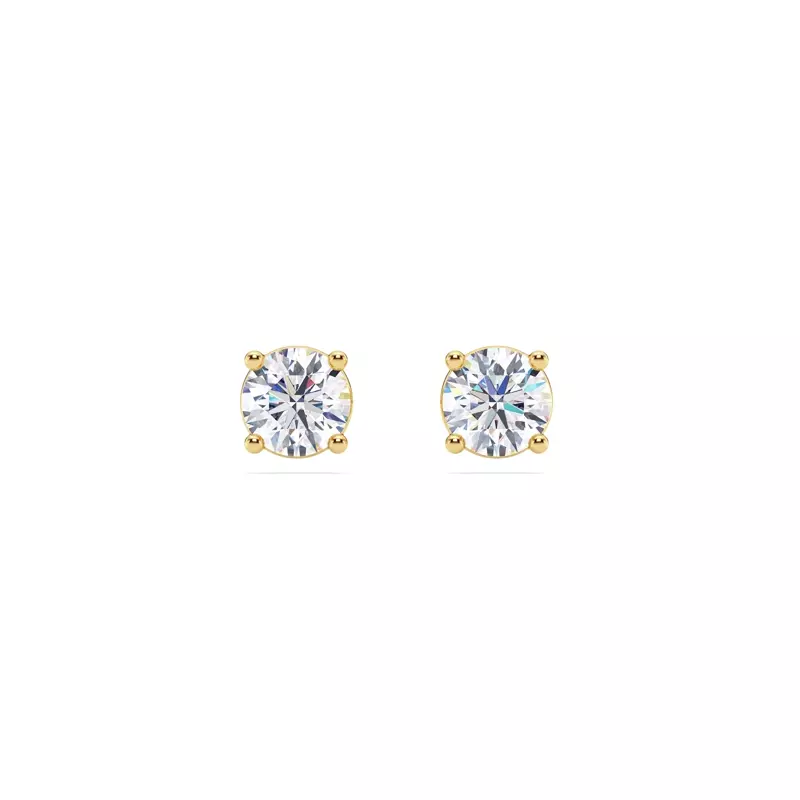 14K Yellow Gold Lab Diamond Stud Earrings (3/4 ct. tw.)