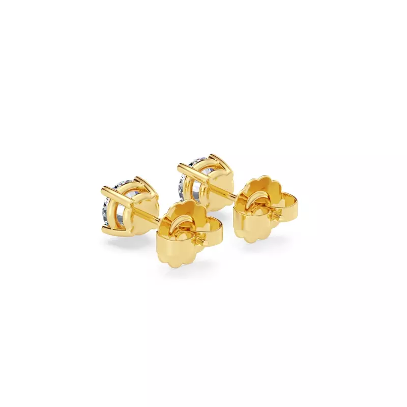 14K Yellow Gold Lab Diamond Stud Earrings (3/4 ct. tw.)