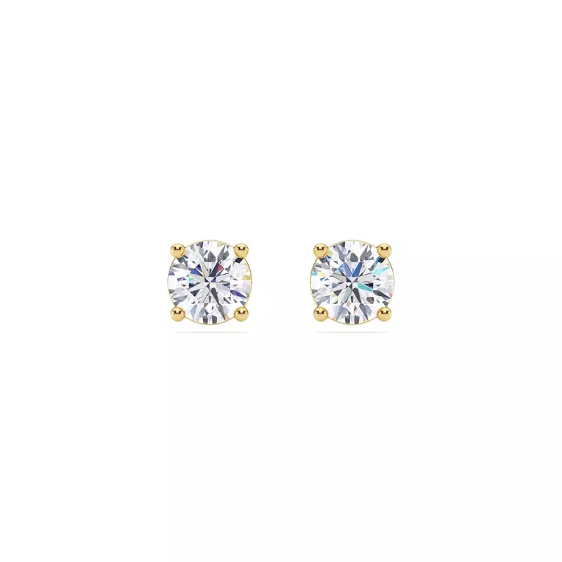 14K Yellow Gold Lab Diamond Stud Earrings (1 ct. tw.)