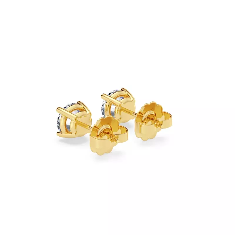 14K Yellow Gold Lab Diamond Stud Earrings (1 ct. tw.)