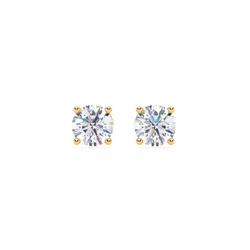 14K Yellow Gold Lab Diamond Stud Earrings (1 1/2 ct. tw.)