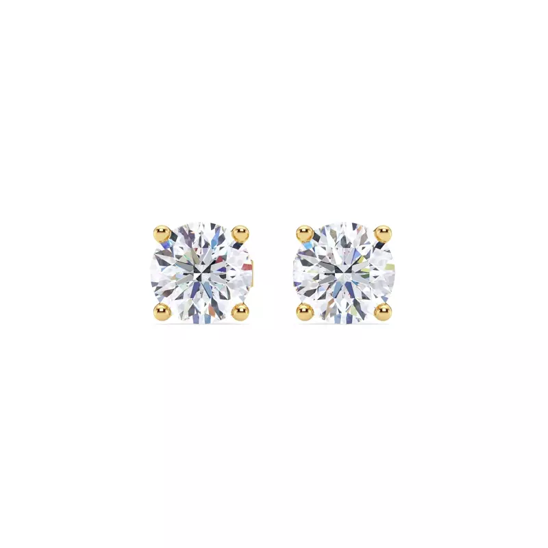 14K Yellow Gold Lab Diamond Stud Earrings (2 ct. tw.)