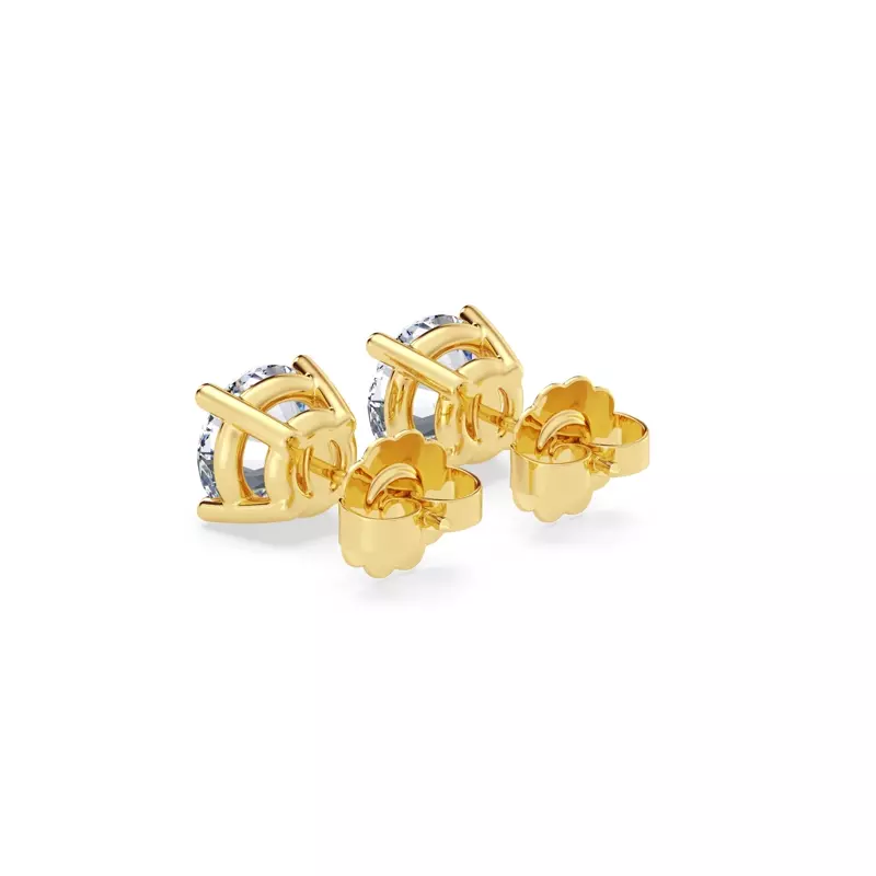 14K Yellow Gold Lab Diamond Stud Earrings (2 ct. tw.)