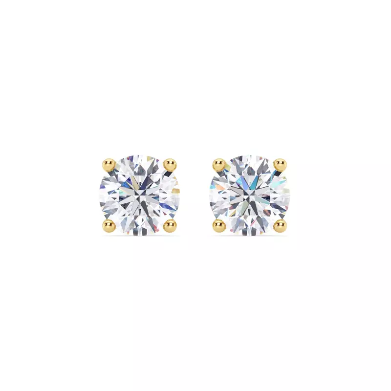 14K Yellow Gold Lab Diamond Stud Earrings (3 ct. tw.)