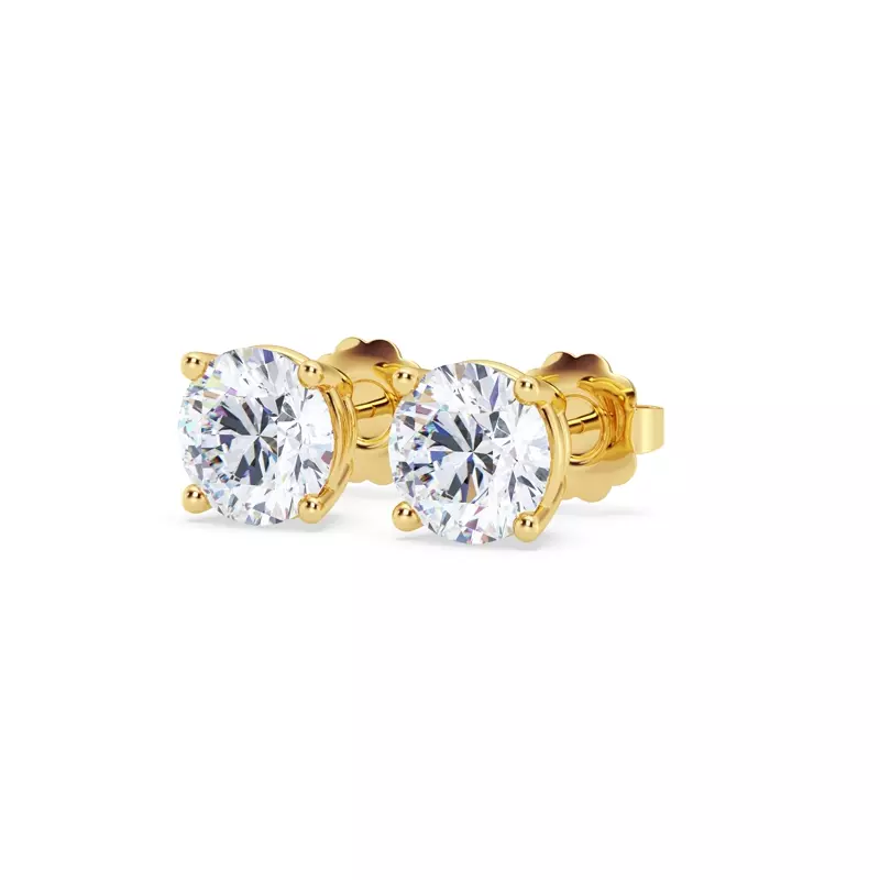 14K Yellow Gold Lab Diamond Stud Earrings (3 ct. tw.)