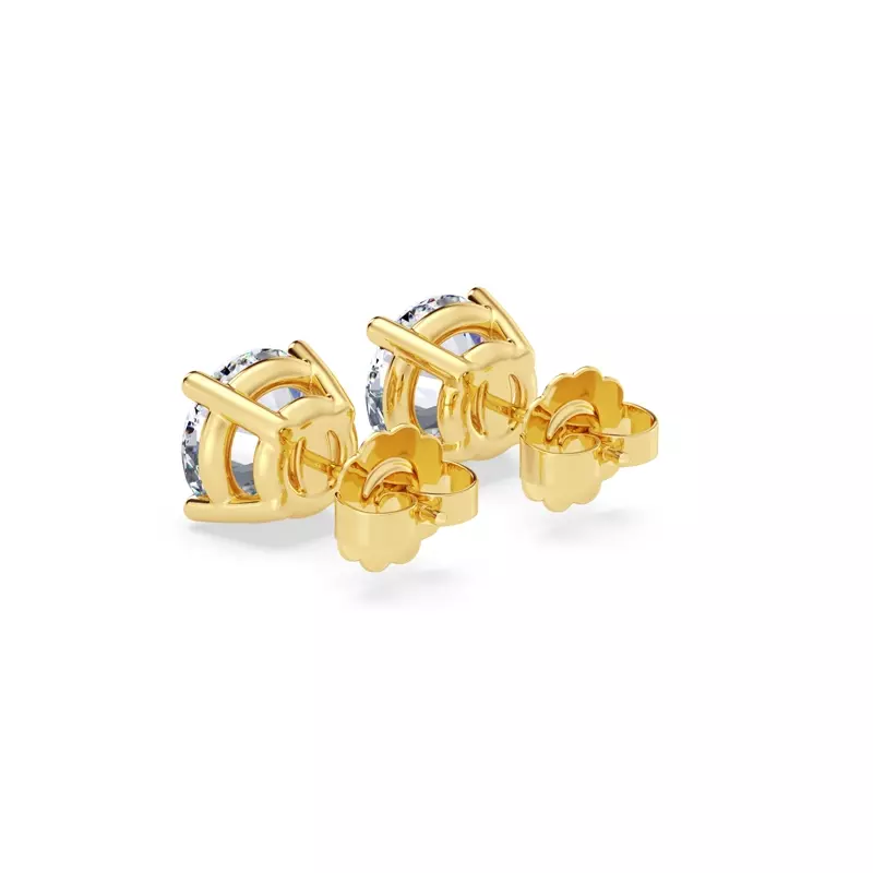 14K Yellow Gold Lab Diamond Stud Earrings (3 ct. tw.)