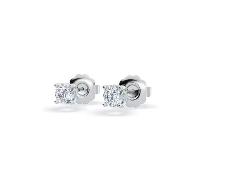 Platinum Lab Diamond Stud Earrings (1/4 ct. tw.)