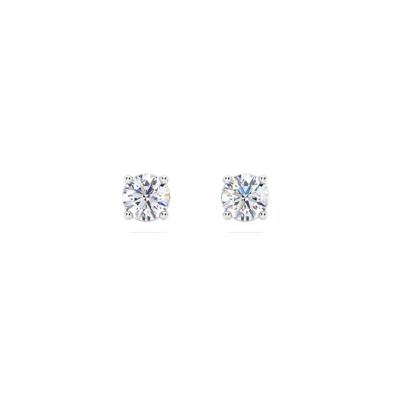 Platinum Lab Diamond Stud Earrings (1/2 ct. tw.)