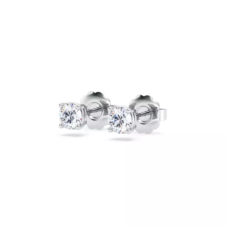 Platinum Lab Diamond Stud Earrings (1/2 ct. tw.)