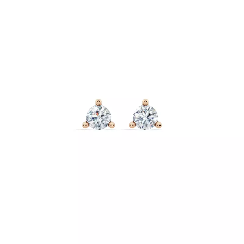 Three-Prong Martini Lab Diamond Screw-Back Earrings (1/4 ct. tw.)