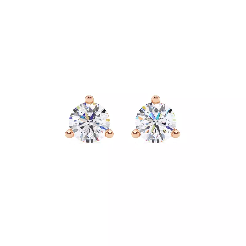Three-Prong Martini Lab Diamond Screw-Back Earrings (1 1/2 ct. tw.)