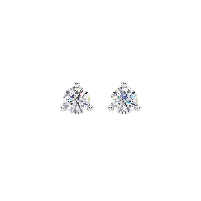 Three-Prong Martini Lab Diamond Screw-Back Earrings (3/4 ct. tw.)