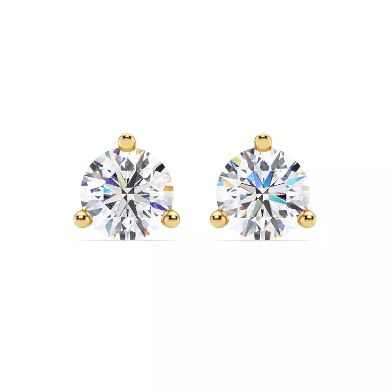 Three-Prong Martini Lab Diamond Screw-Back Earrings (4 ct. tw.)