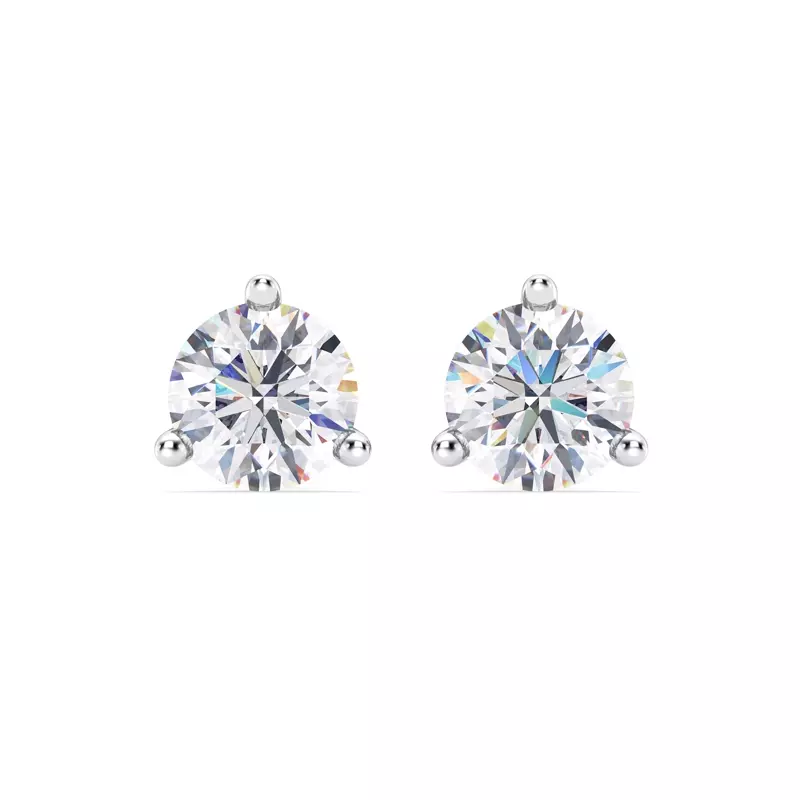 Three-Prong Lab Diamond Martini Earrings (4 ct. tw.)