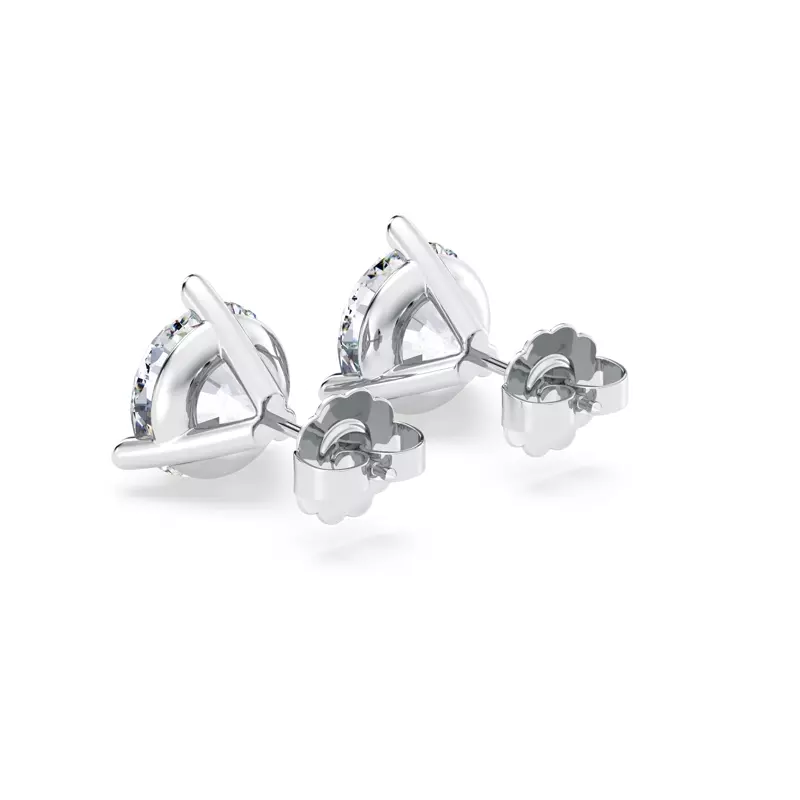 Platinum Three-Prong Lab Diamond Martini Earrings (4 ct. tw.)