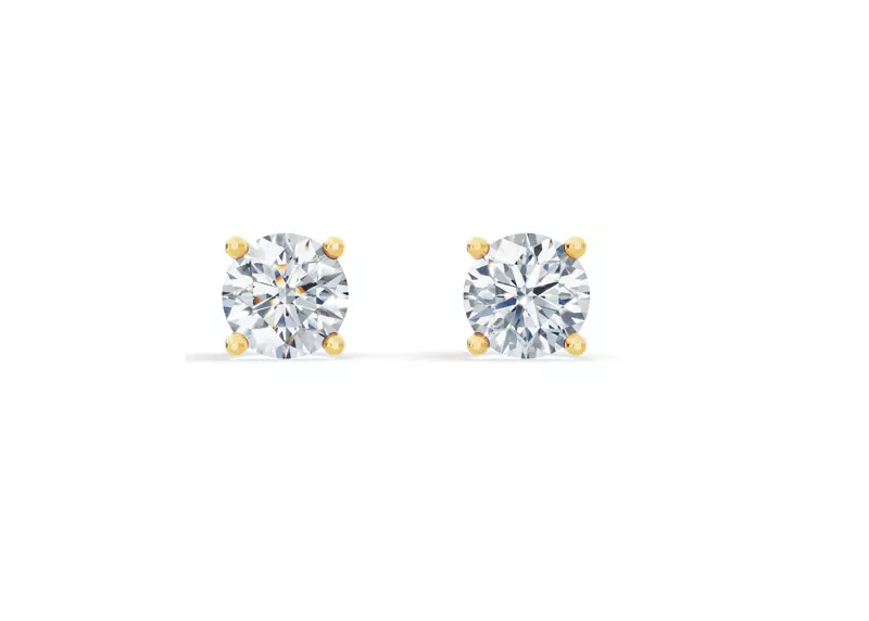 Lab Diamond Guardian Back Earrings (2 ct. tw.)