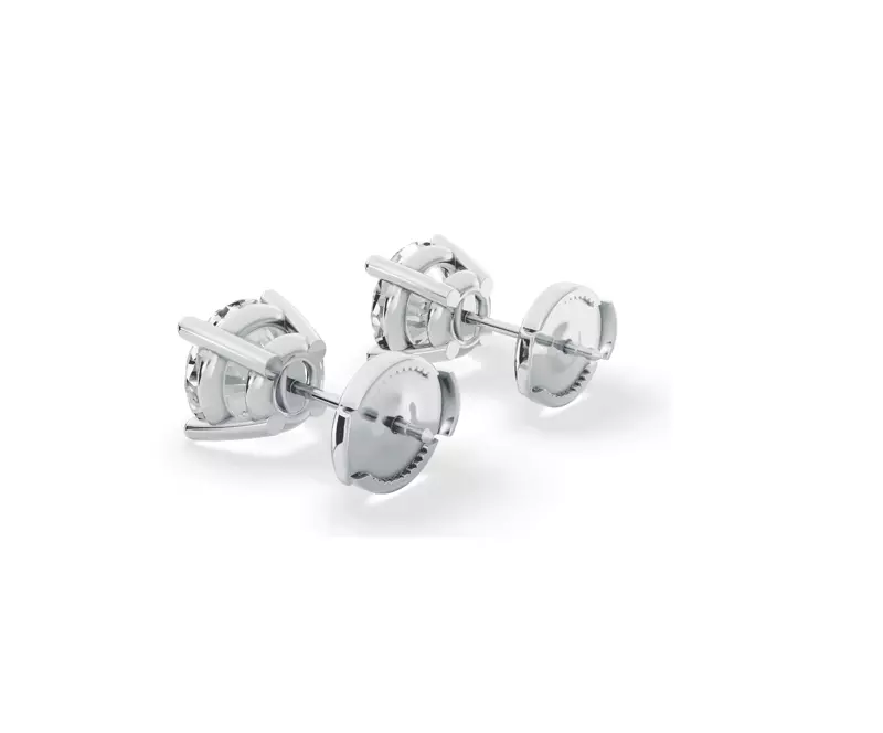 Platinum Lab Diamond Guardian Back Earrings (2 ct. tw.)