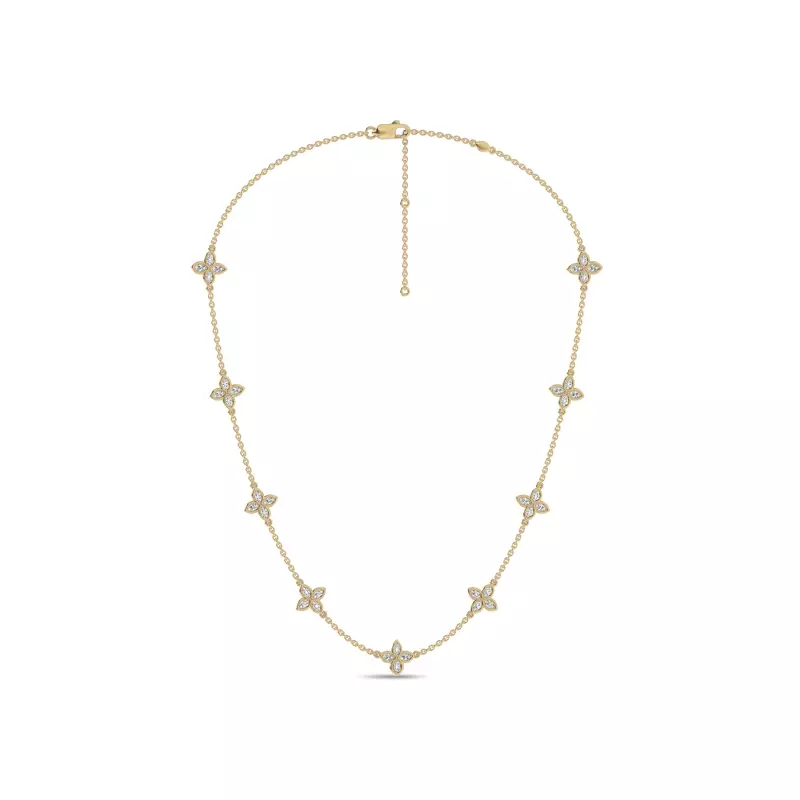 14K Yellow Gold Maravina Rosette Lab Necklace by Christian Siriano
