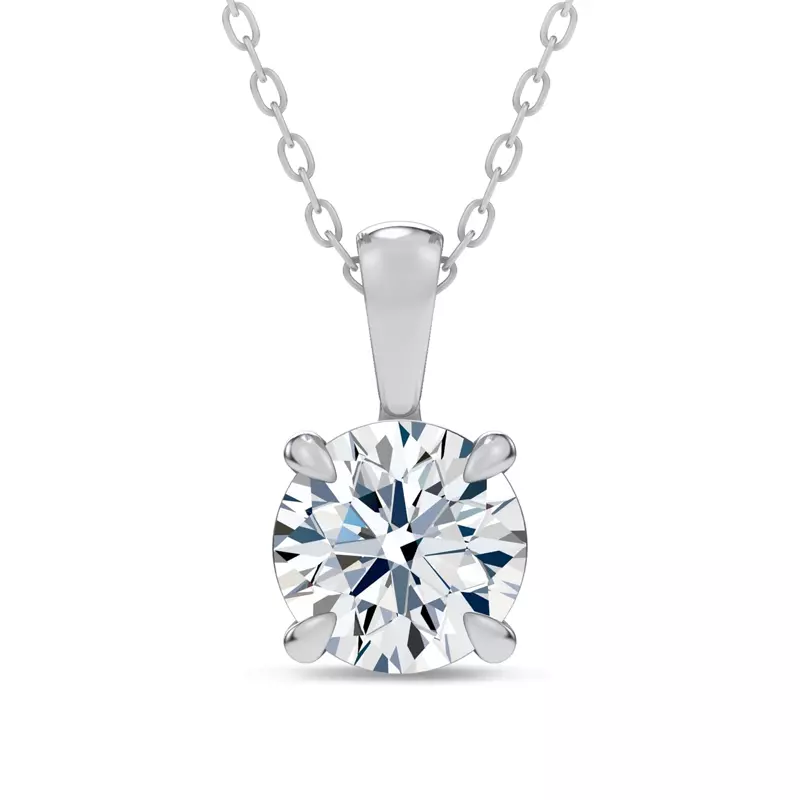 Midnight Halo Round Lab Pendant (2 ct. tw.) by Christian Siriano