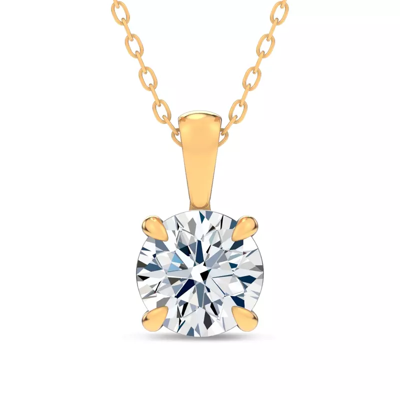 Midnight Halo Round Lab Pendant (2 ct. tw.) by Christian Siriano