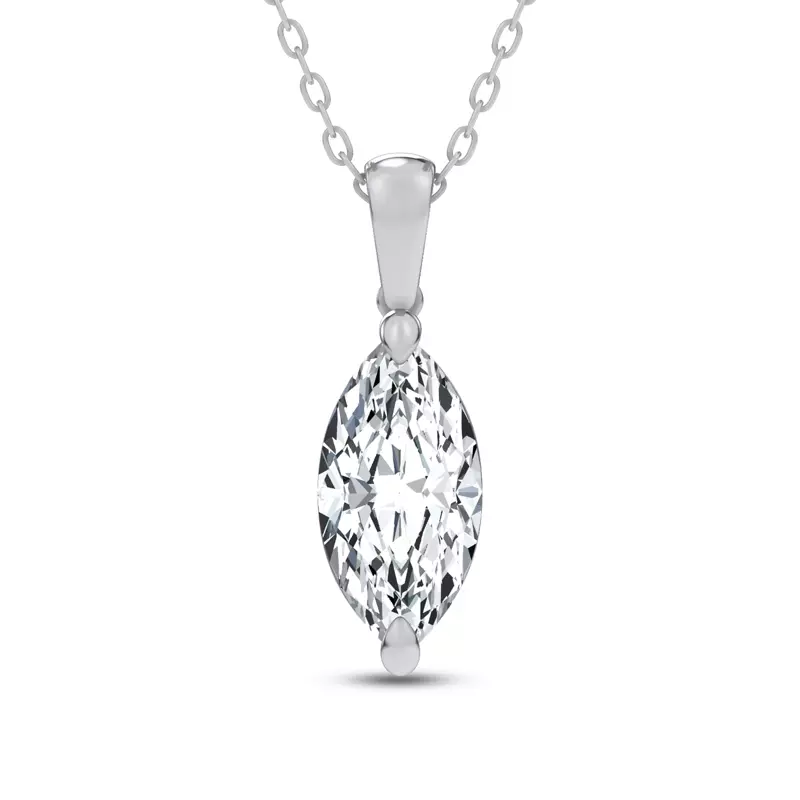 Midnight Halo Marquise Lab Pendant (2 ct. tw.) by Christian Siriano