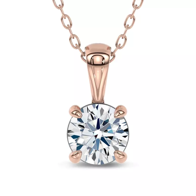 Midnight Halo Round Lab Pendant (1 ct. tw.) by Christian Siriano